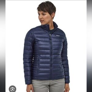 Patagonia Womens Down Sweater Jacket Navy